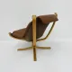Falcon leather lounge chair by Sigurd Ressel for Vatne Møbler, 1970s
