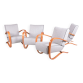 Czech Art Deco H-269 Lounge Chairs by J. Halabala for Up Závody, 1930s, Set of 4