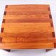 Brutalist Pine wood French coffee table, 1970 France