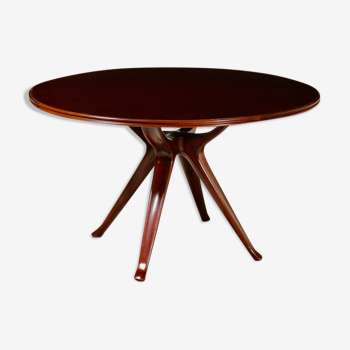 Table en acajou d’Osvaldo Borsani pour Atelier Borsani, années 50
