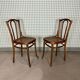 Paire de chaises Thonet bois et cannage