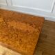 Coffee table in elm magnifying glass Rochebobois vintage