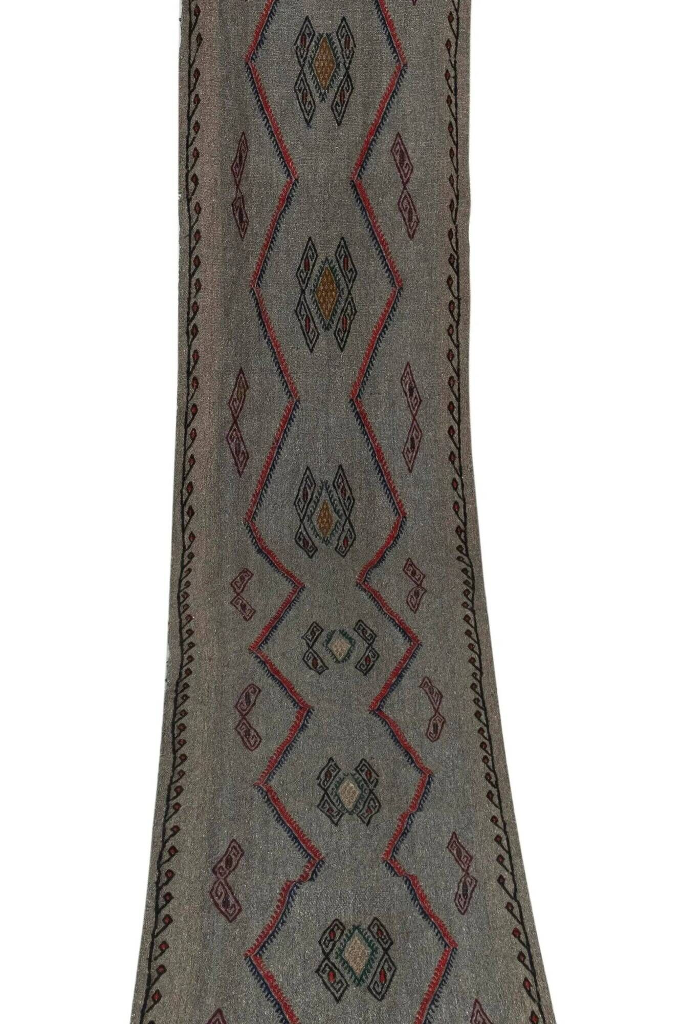 Vintage Turkish hallway rug 60x460 cm