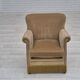 1960s, Danish lounge chair, green furniture velour, original condition.