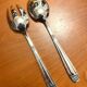 Christofle Alfenide, salad serving utensils in diamond model.