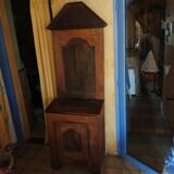 French Oratory prayer storage cabinet in walnut