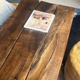 Wasi Sabi Brutalist Solid Wood Coffee Table