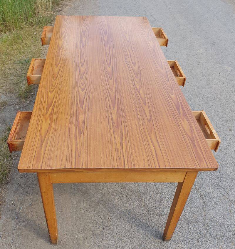 Community table with 6 drawers 2.32 m