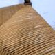 Turned wooden corner chair