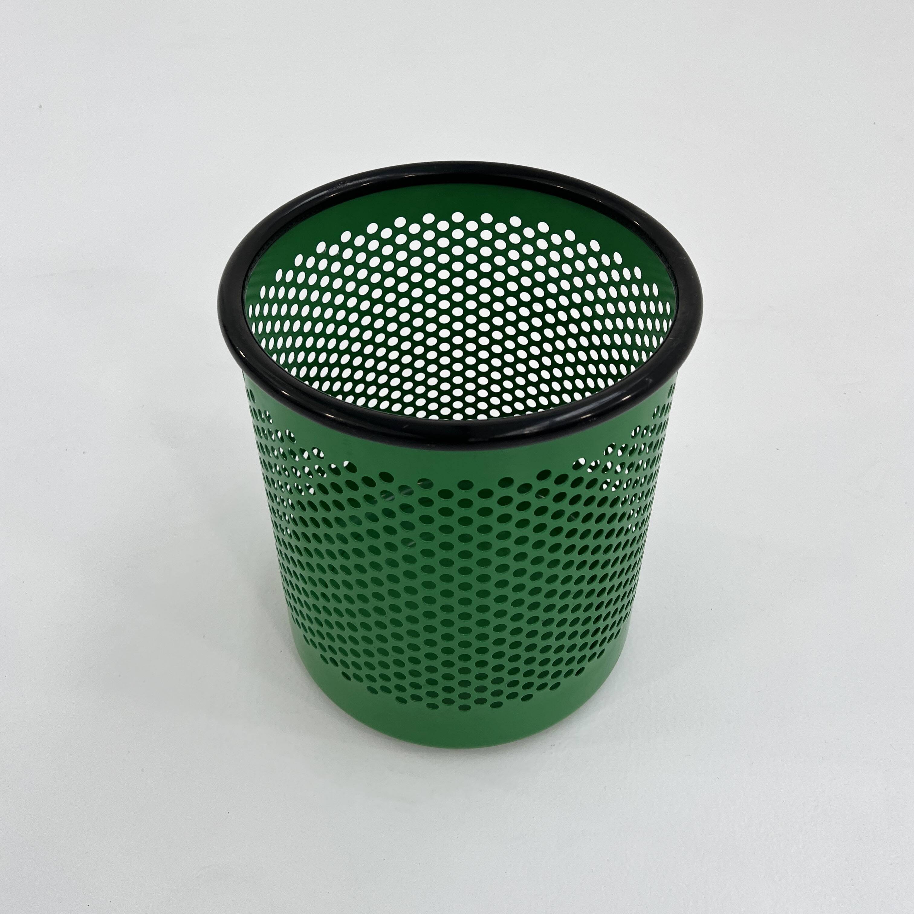 Green waste paper basket by R. Barbieri & R. Marianelli for Rexite, 1980