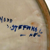 Terracotta vase with futurist decoration, 1960s