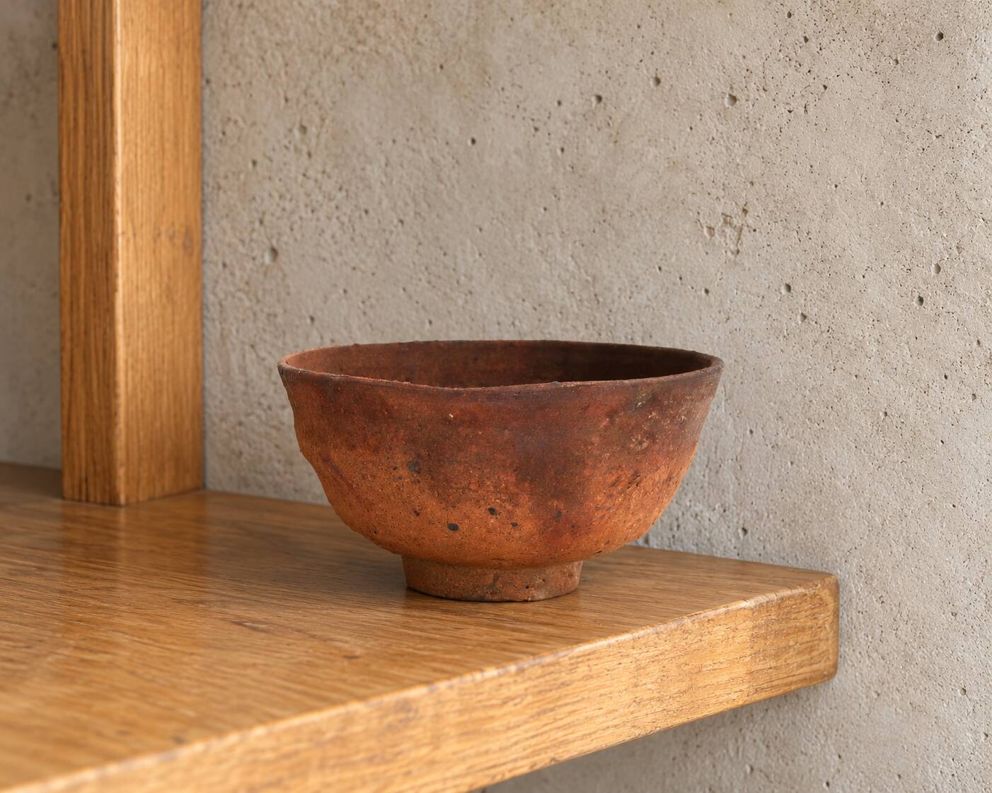 Stoneware bowl wood-fired by Jean Marie Foubert, vintage ceramics.