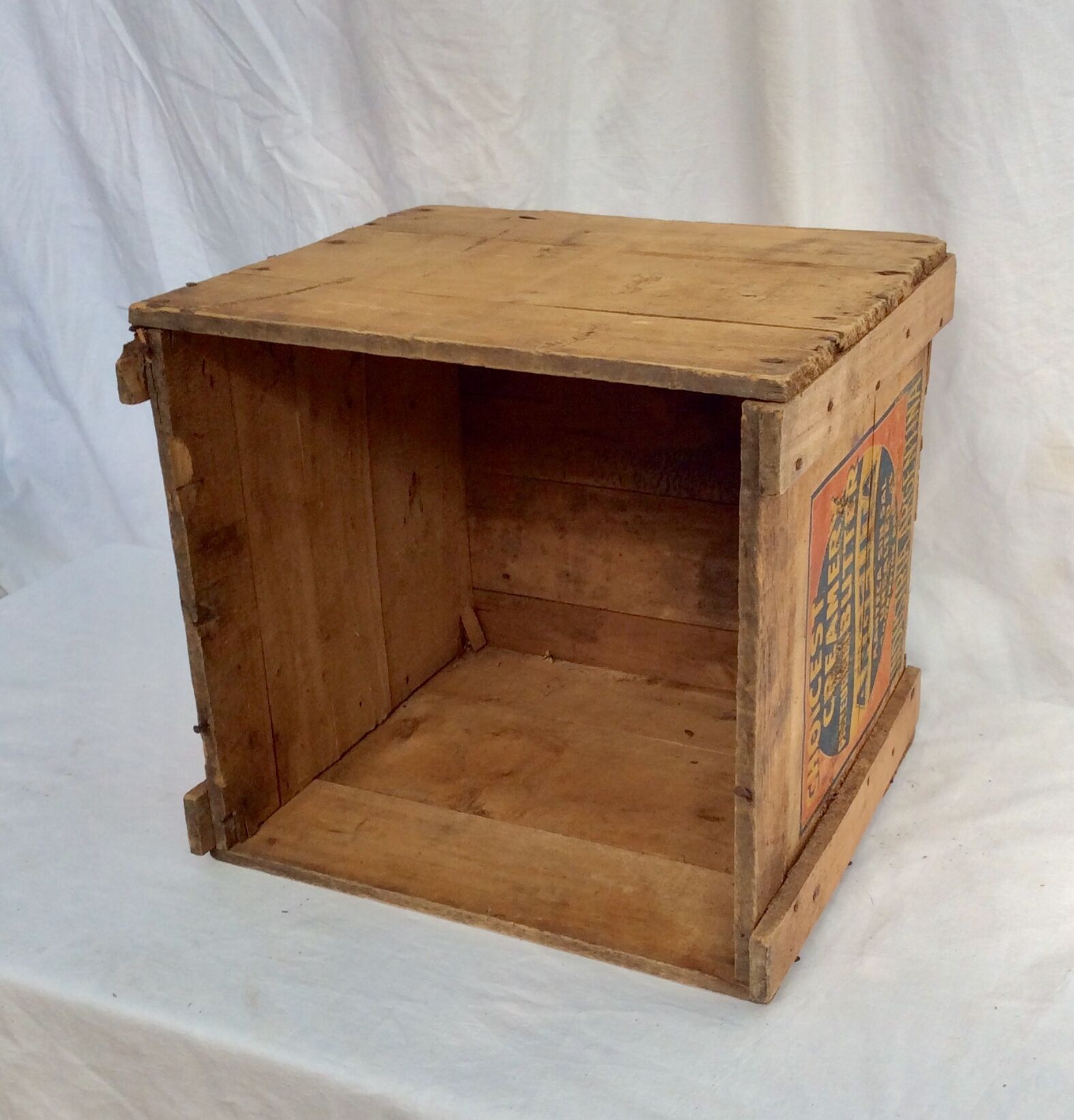 Solid and stable old wooden case