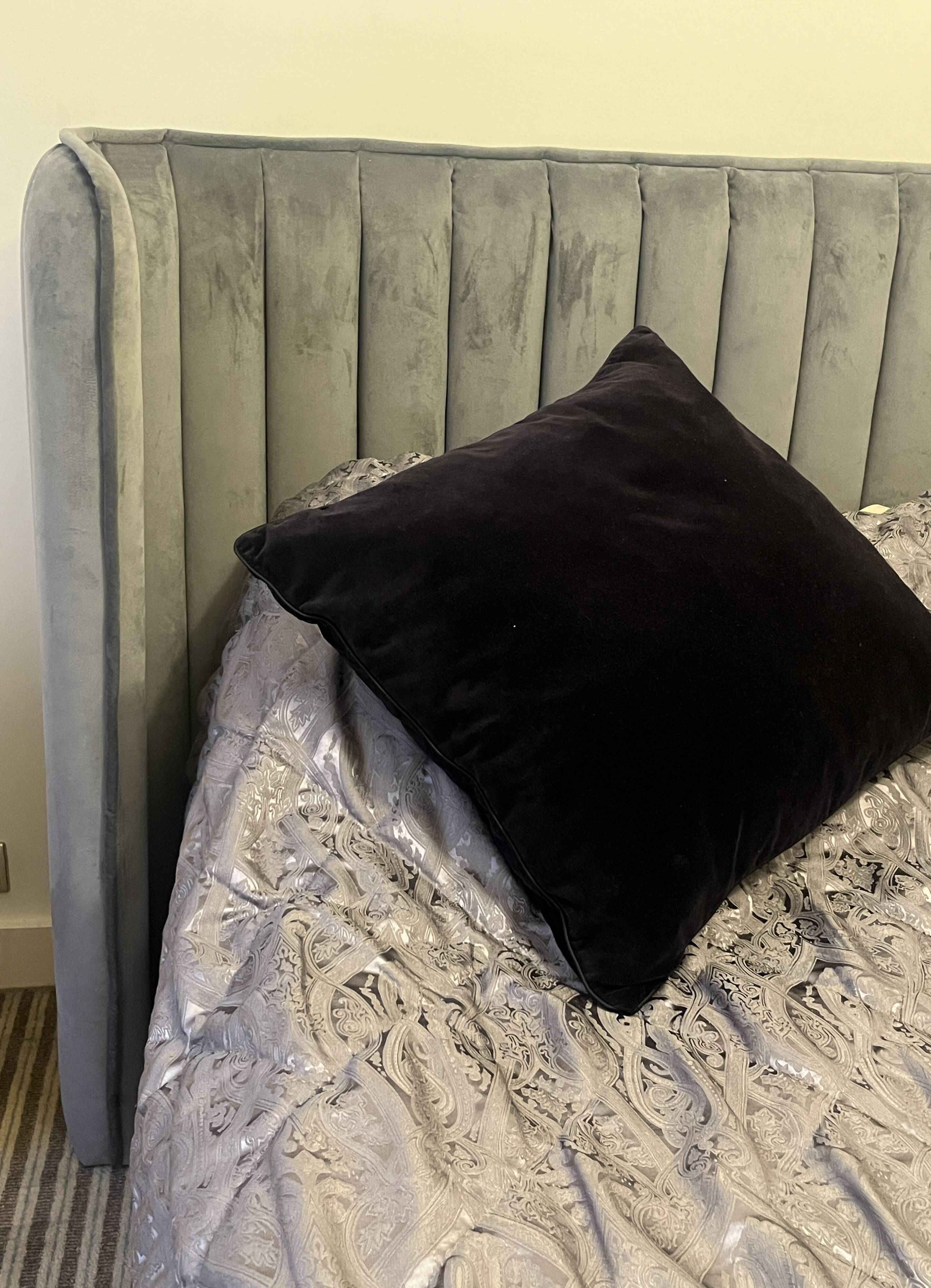 Habitat grey boudoir headboard 244 x 120 cm