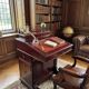 Élégant Bureau "Davenport" en Acajou