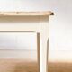 Wooden farmhouse table – cream foot