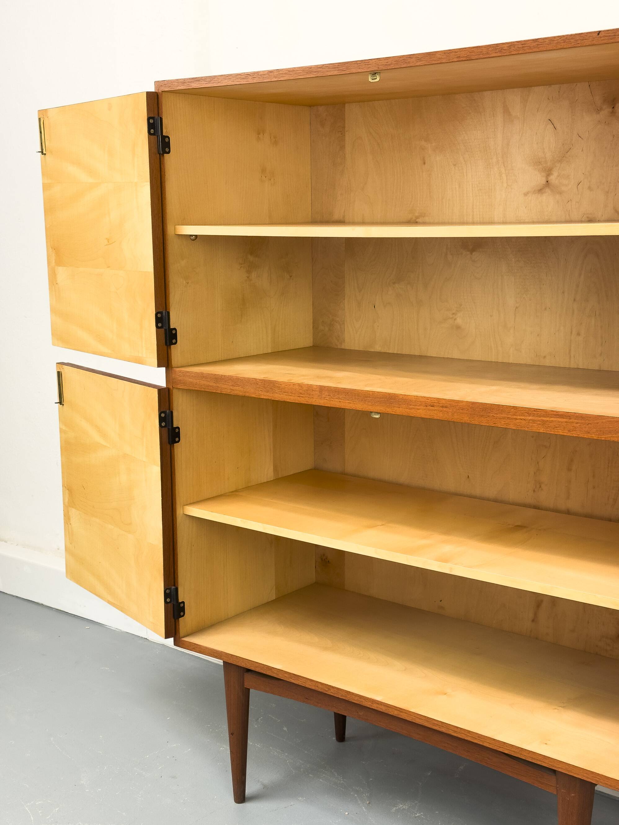 Mid-Century Teak Highboard Cabinet, 1963