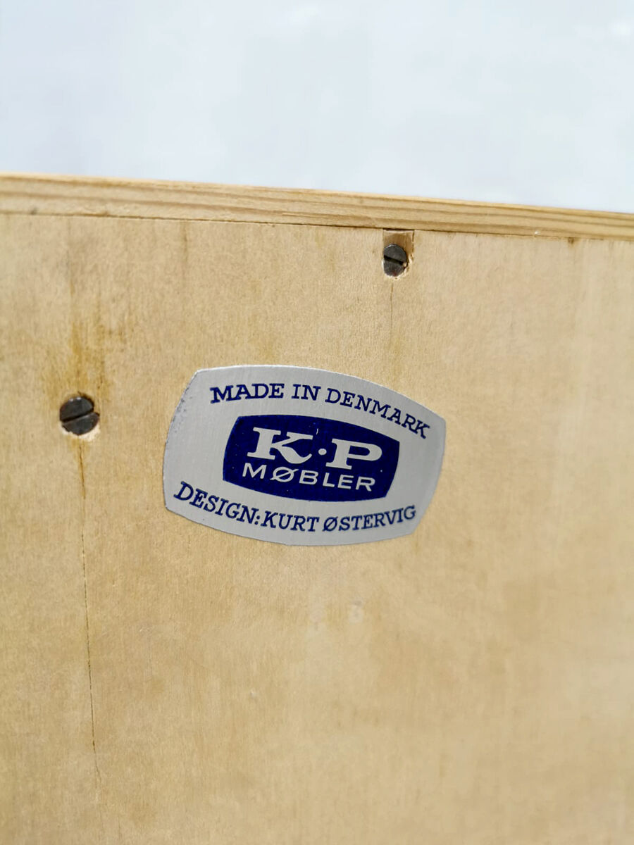 Danish design light oak cabinet by Kurt Ostervig for KP Mobler