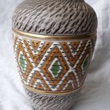 Signed stoneware vase