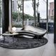 Istos dark gray round rug best price