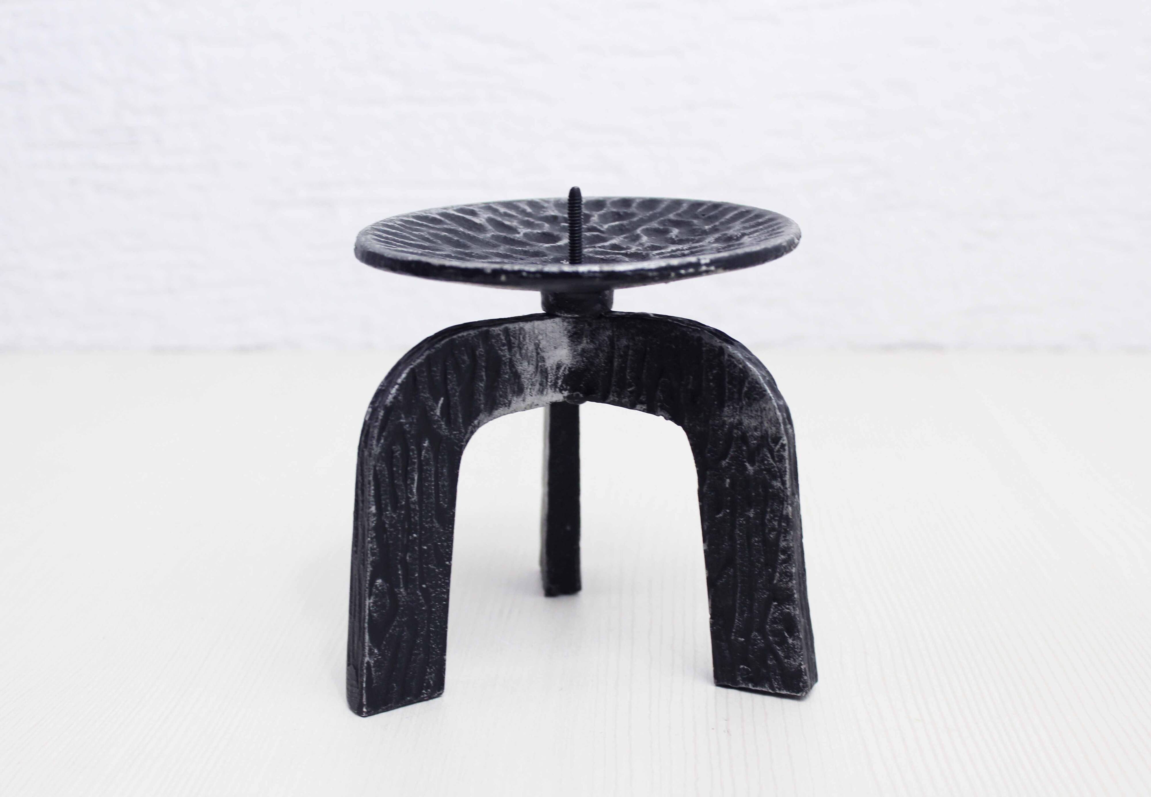 Vintage brutalist candle holder