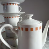 Service tea/coffee grounds Lustucru porcelain