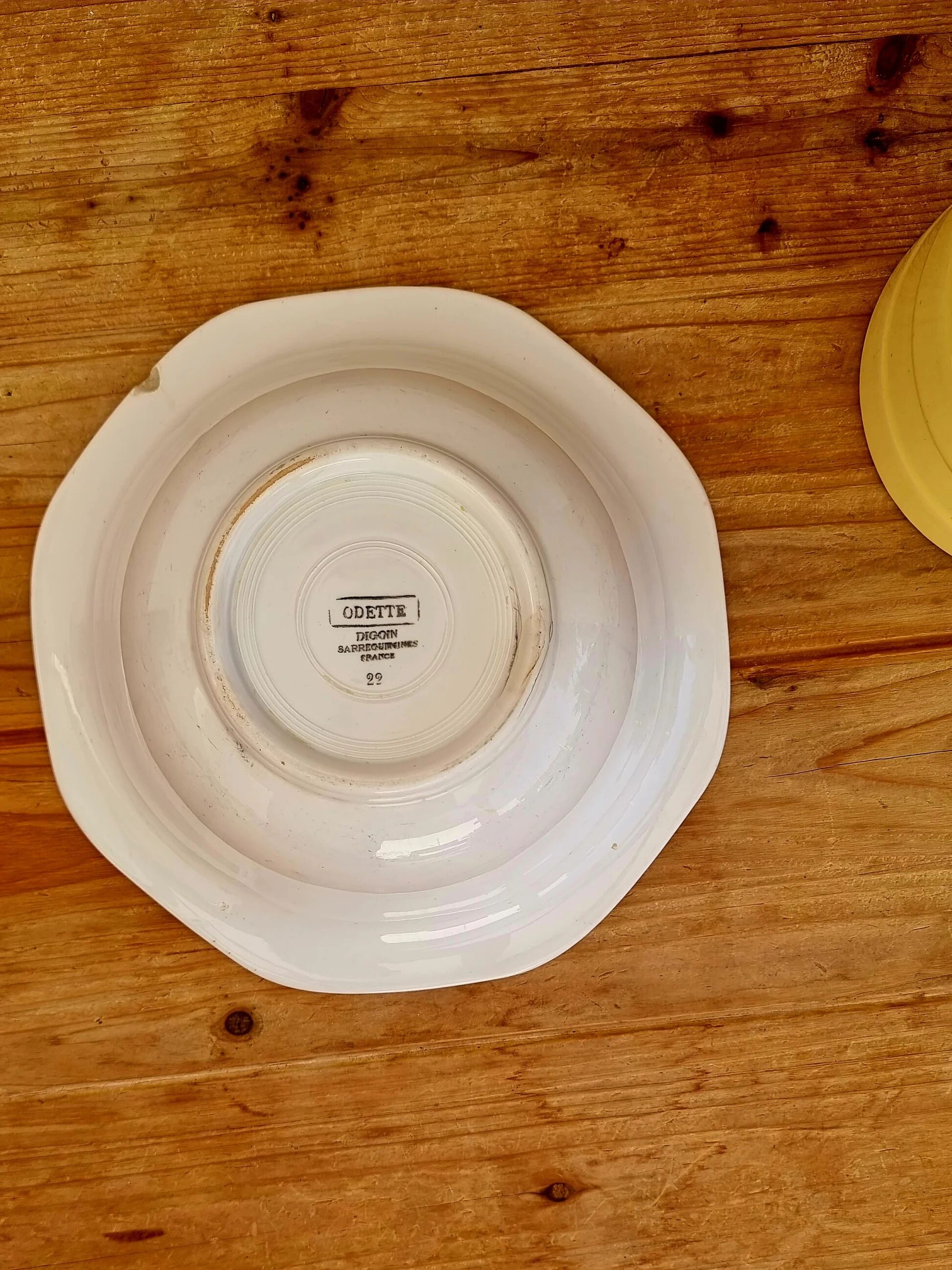 Grand saladier Digoin Sarreguemines modèle Odette