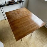 Extendable dining table with curved legs, France 1950