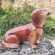 Large dachshund in German porcelain Cortendorf