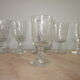 6 old bistro glasses from 1900-1920