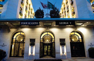 Pair of salon lamps from the George V Hotel Paris Maison Chapman USA