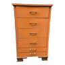 Meuble chiffonnier bois & formica mid-century commode - 1960