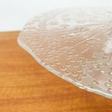 Vintage Scandinavian glass cake stand