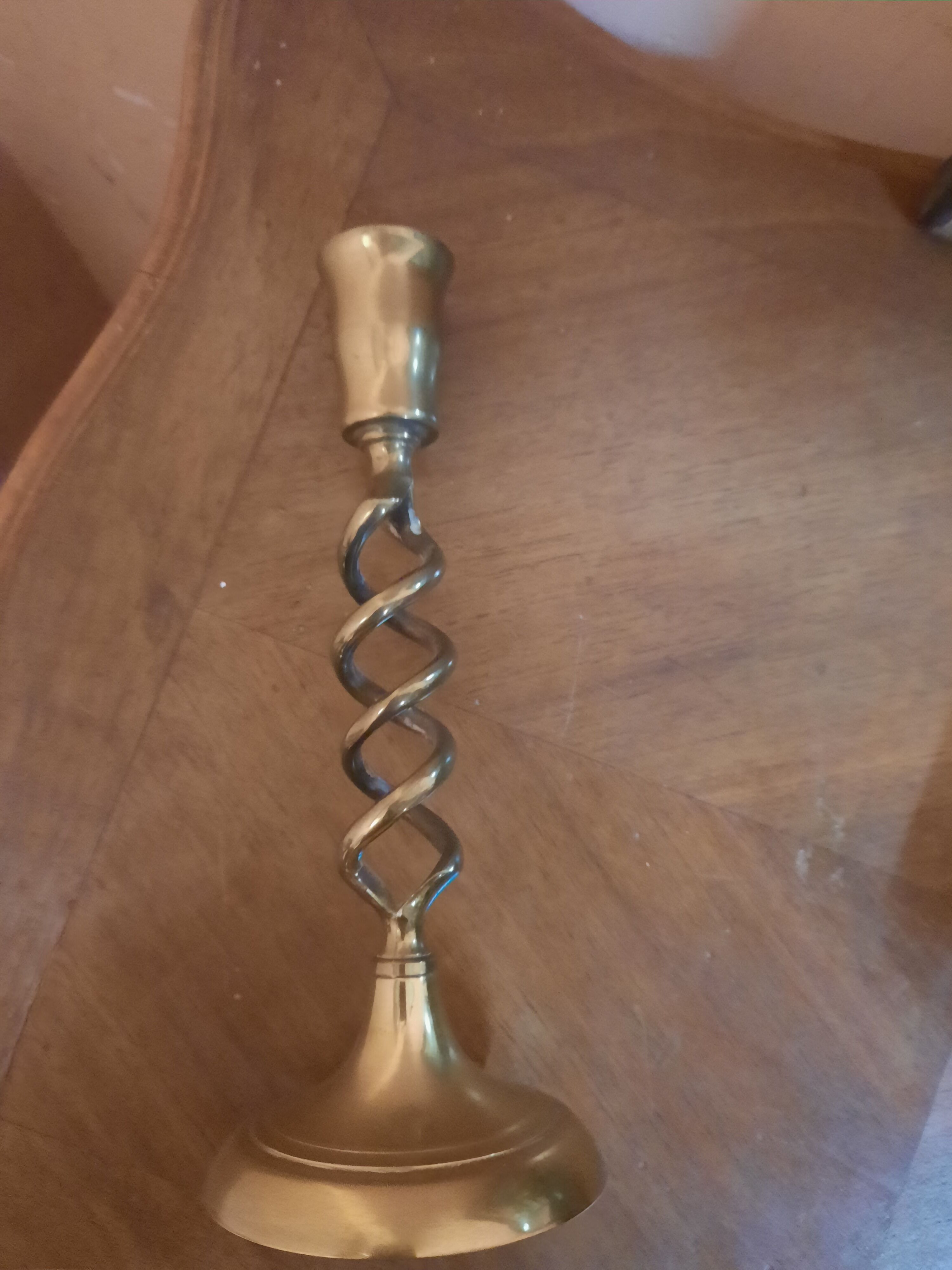 Golden candle holder