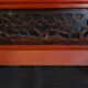 Ecran de lettré, chine xixème, bois sculpté laqué et doré h 52 cm