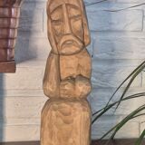 Wooden sculpture statuette