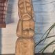 Wooden sculpture statuette