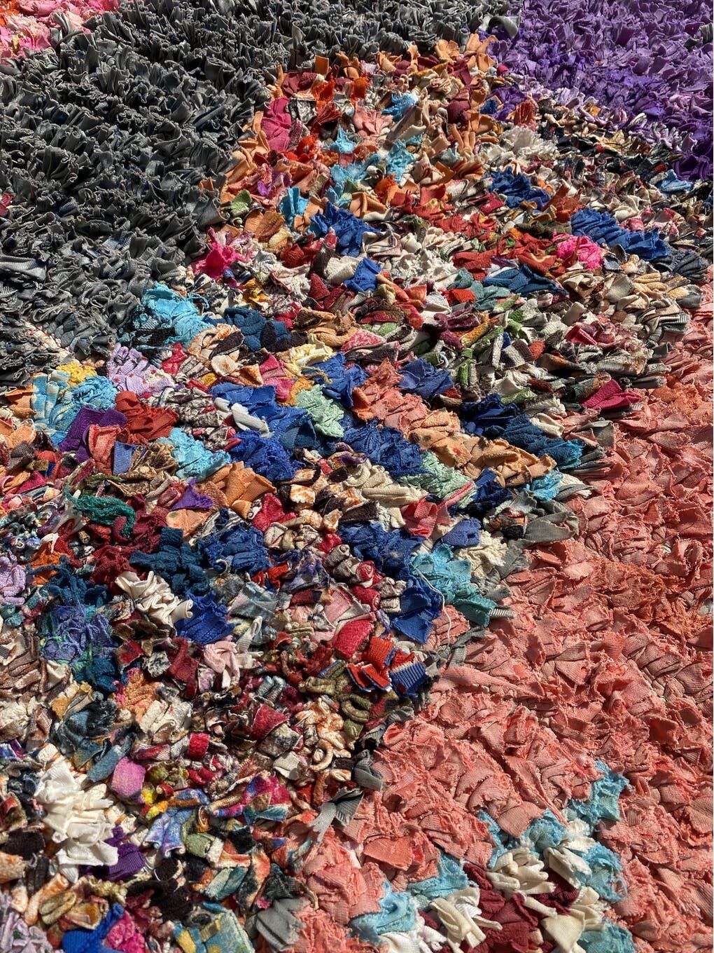 Carpet berbere boucherouite corridor 90×270 cm