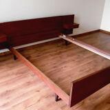 Scandinavian style bed in 140 with two integrated nightstands