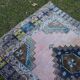 Vintage Turkish hallway rug 135x330 cm