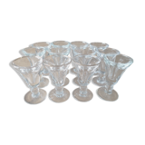 Set of digestive glasses