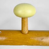 Wooden coat rack with multi-colored balls from the 60s