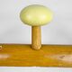 Wooden coat rack with multi-colored balls from the 60s