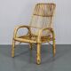 Fauteuil en rotin « French Riviera » des années 1950, Italie