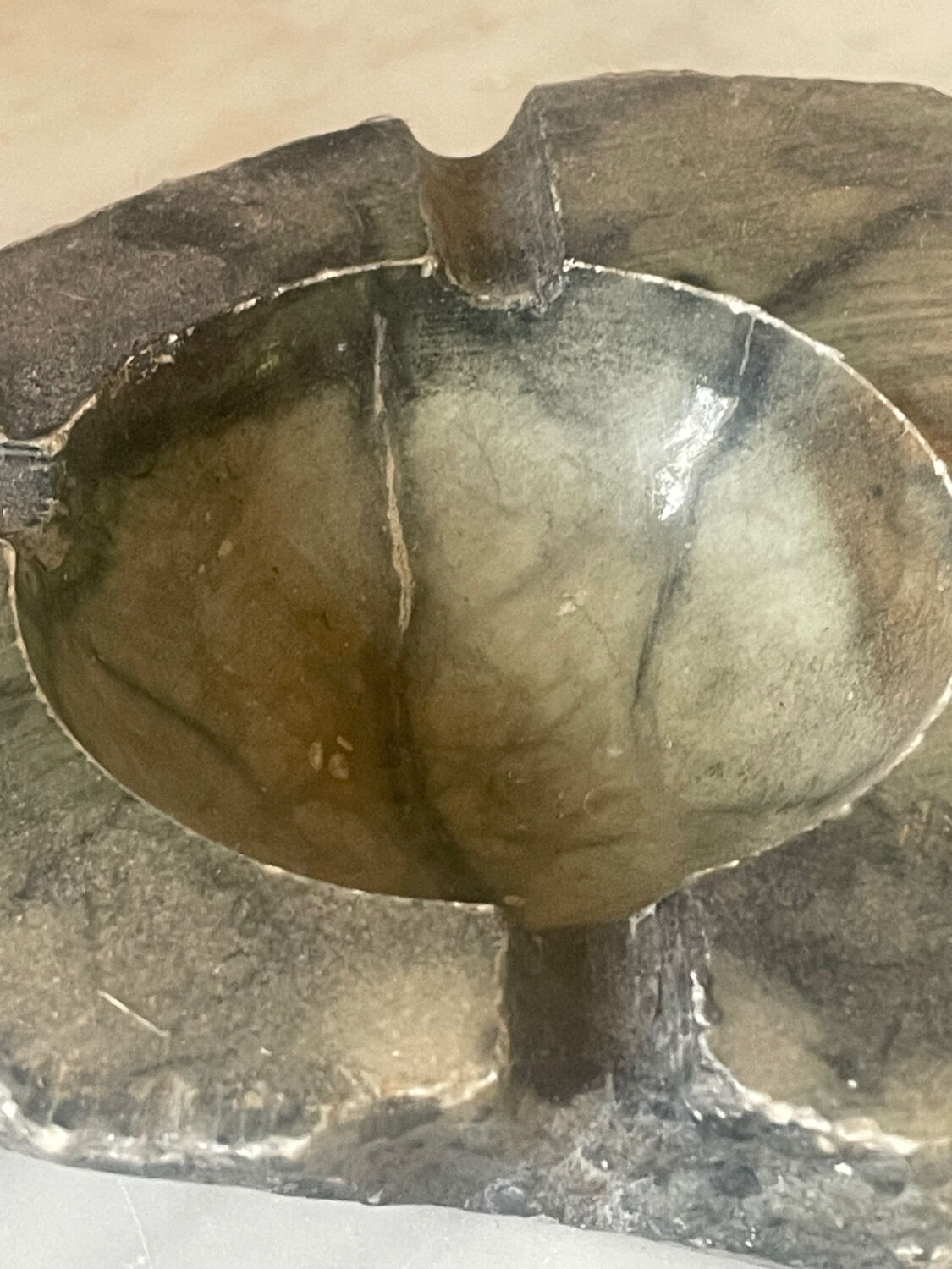 Vintage marble ashtray