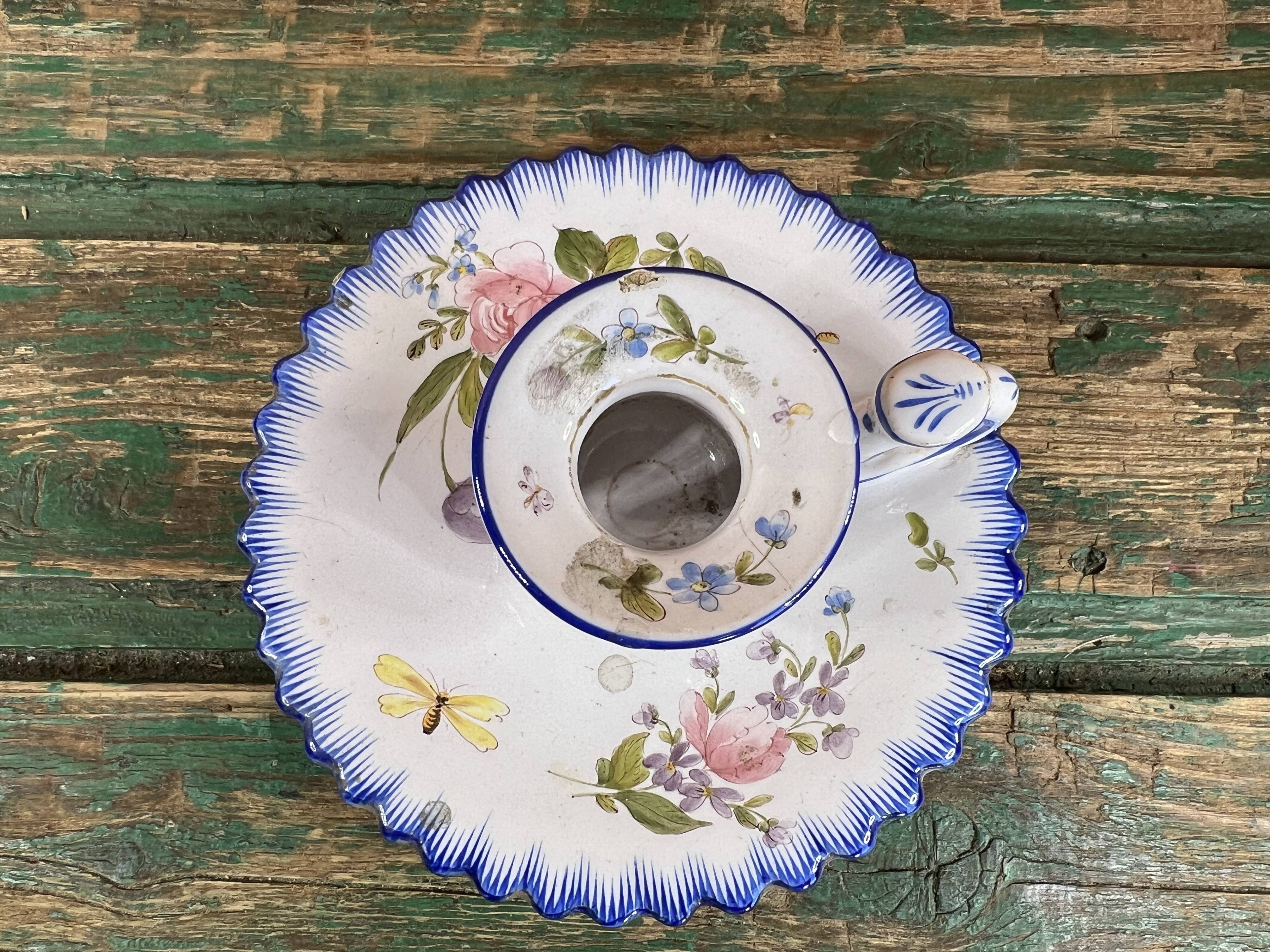 Charolles ceramic hand candle holder