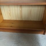 Honey-colored pine bookcase, 90s