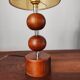 Lampe scandinave en bois 1960