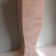 Column, Hollywood Regency style travertine pedestal, 1970s