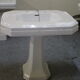Sink, flared column at the bottom